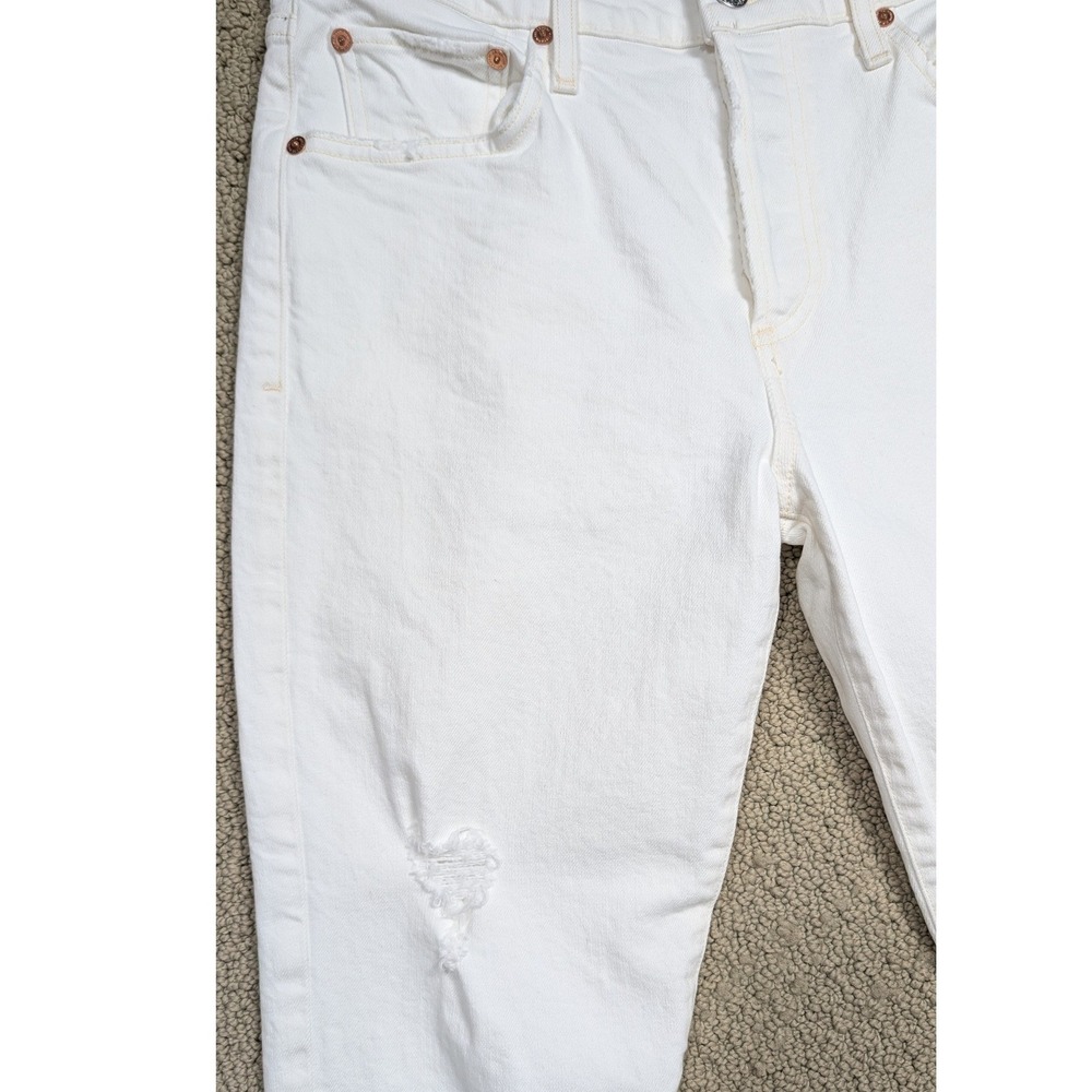 Citizens of Humanity Emerson Slim Boyfriend Jeans 28 White Distressed Denim‎ - Picture 6 of 12